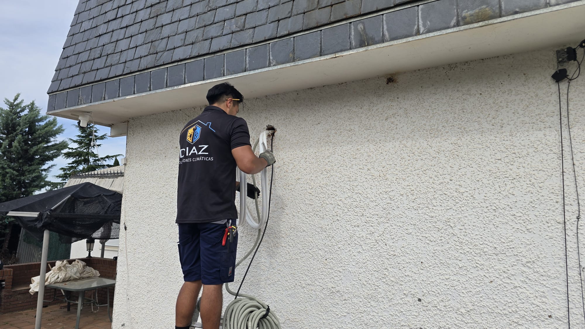 Instalación aire acondicionado exterior Villanueva de la Cañada